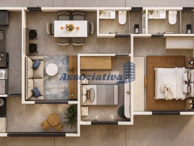 #1859 - Apartamento para Venda em Taubaté - SP